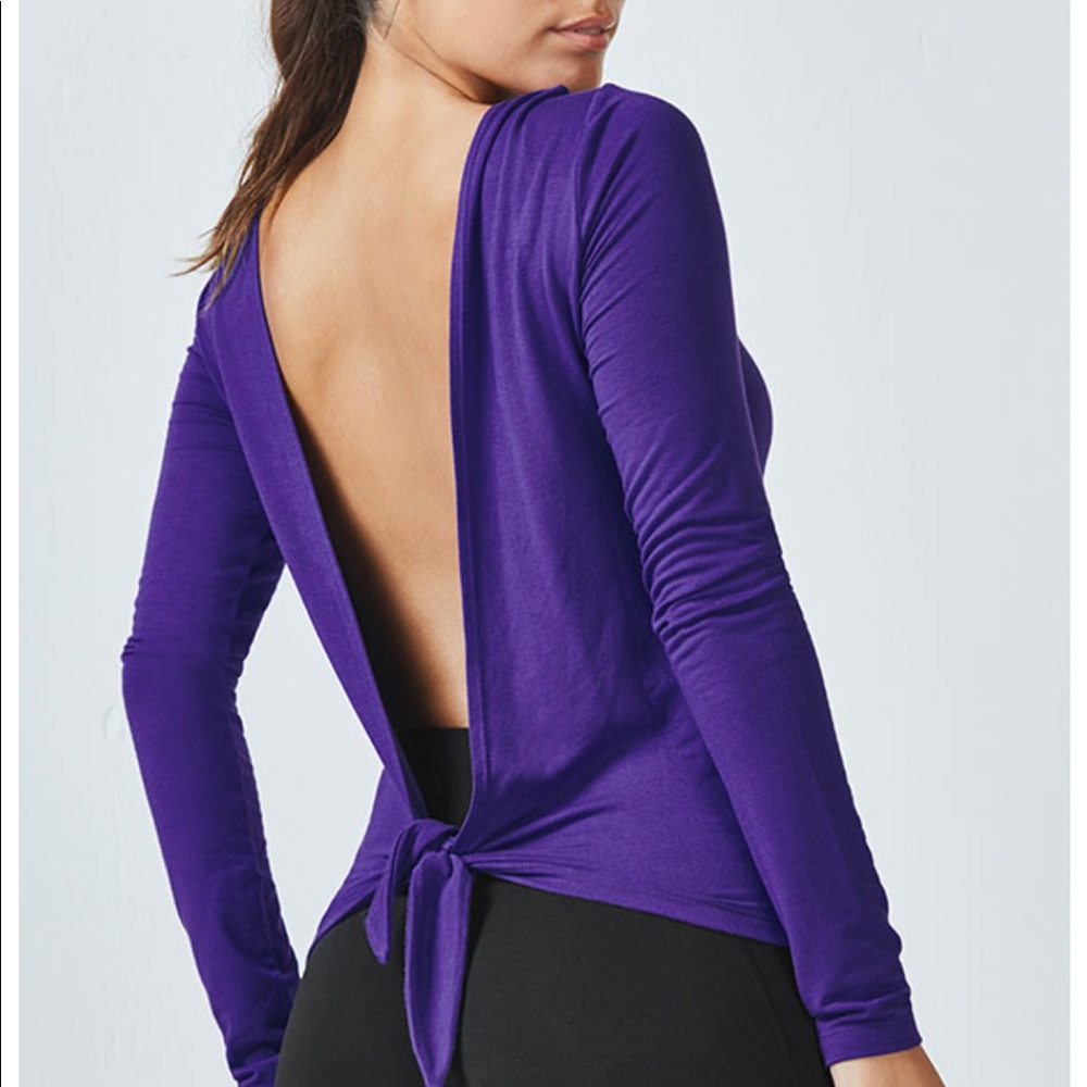 Fabletics open back long sleeve top